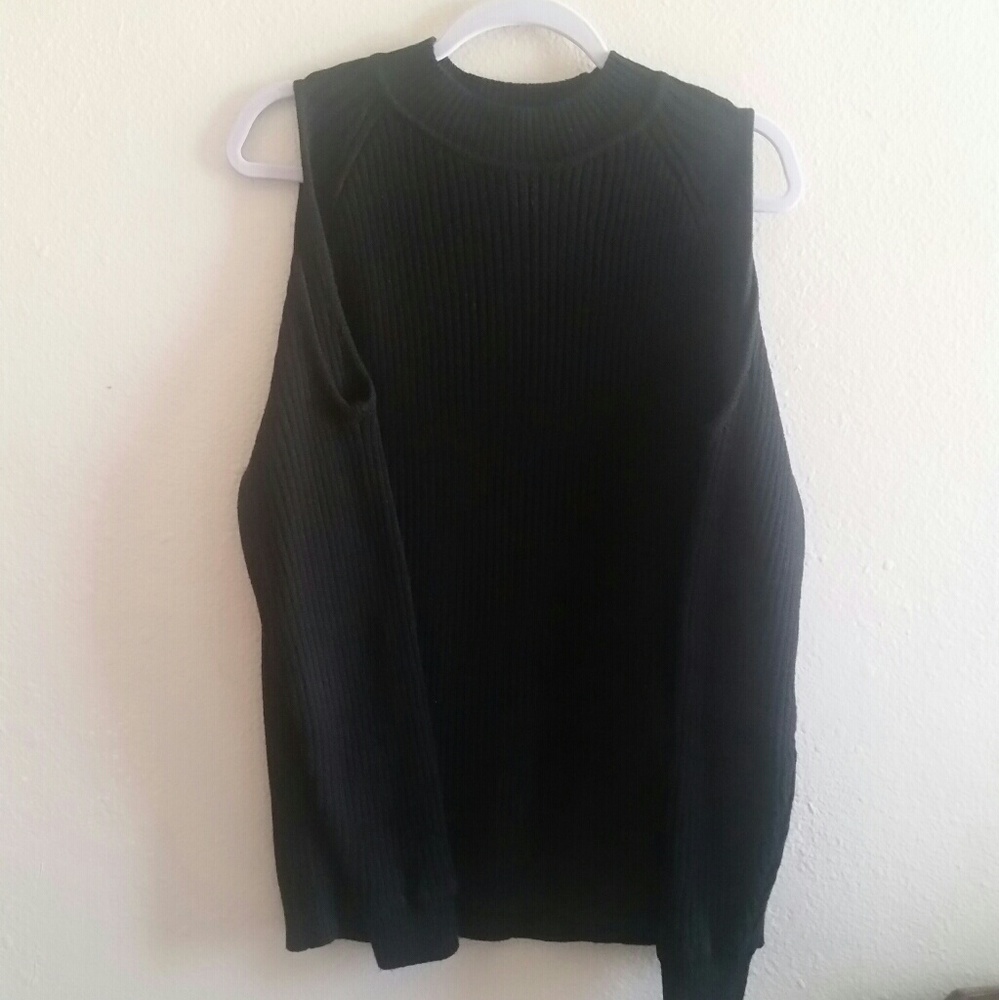 Cold shoulder sweater